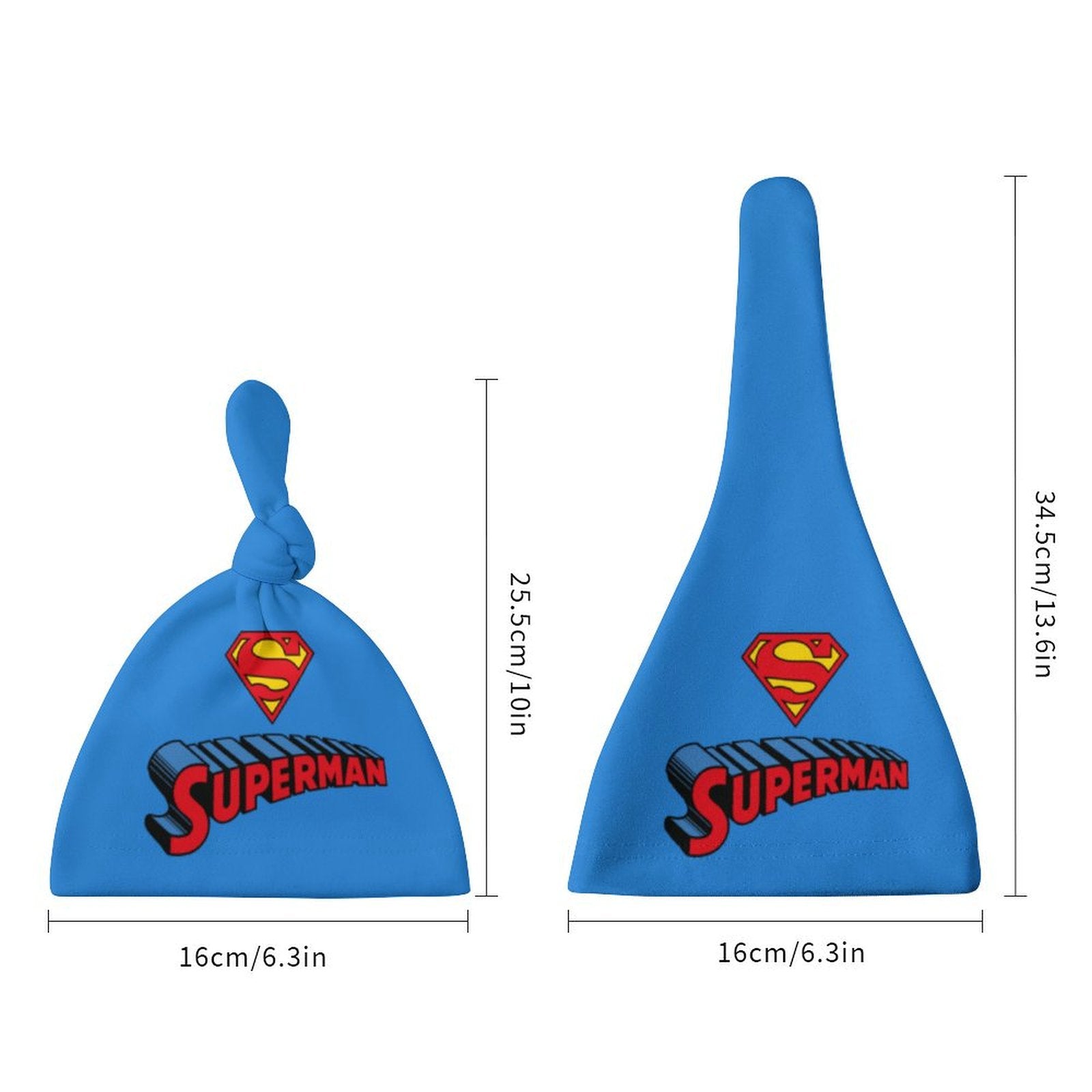 Baby Superman Long Sleeve Onesie Romper with Hat