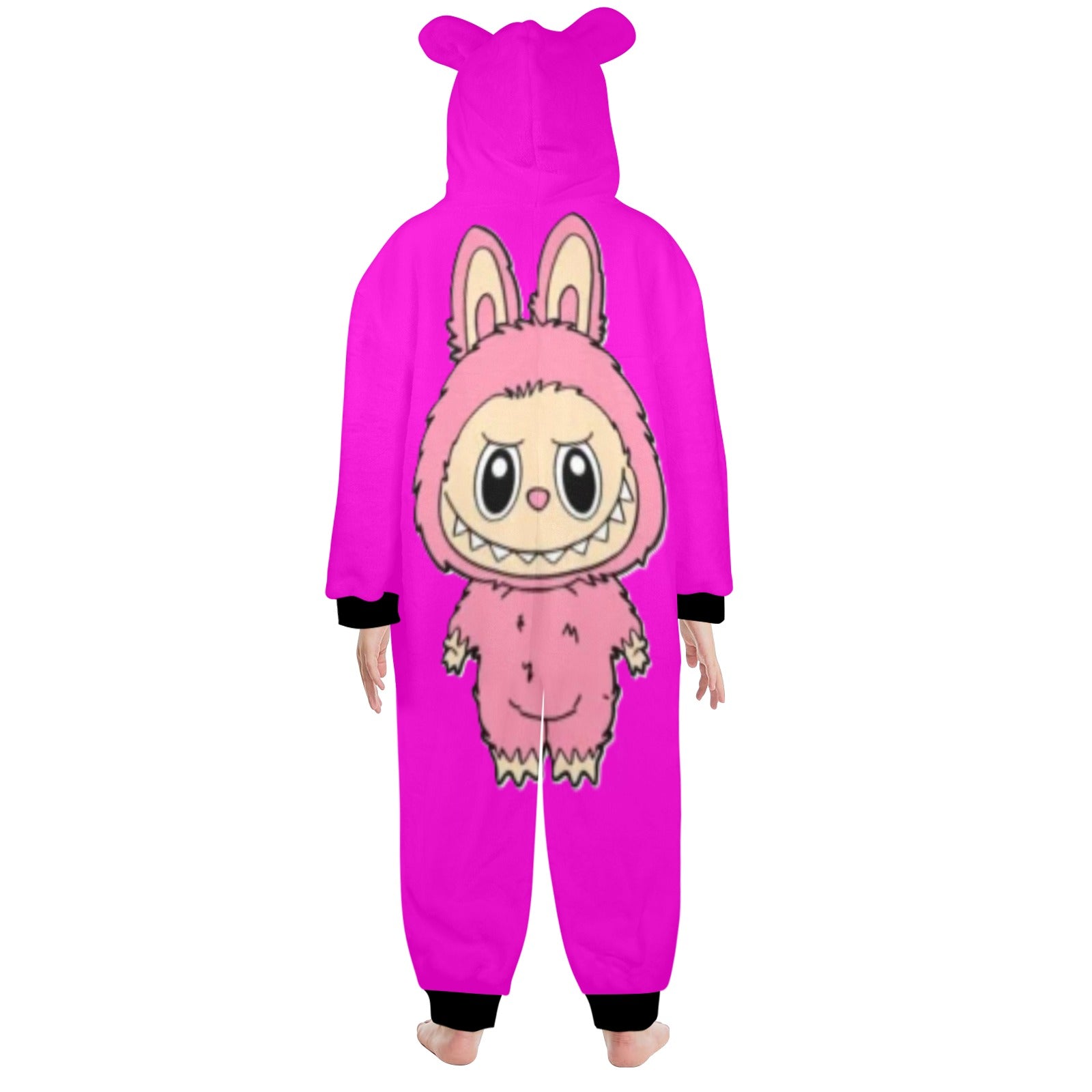 KSC's Exclusive Big Kids Onesie Labubu (8 to 15 Years) Hot Pink with Pink Labubu