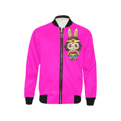 🧥🔥 “Too Cool for Recess!” Labubu Kid’s Bomber Jacket - Kid's Bomber Jacket