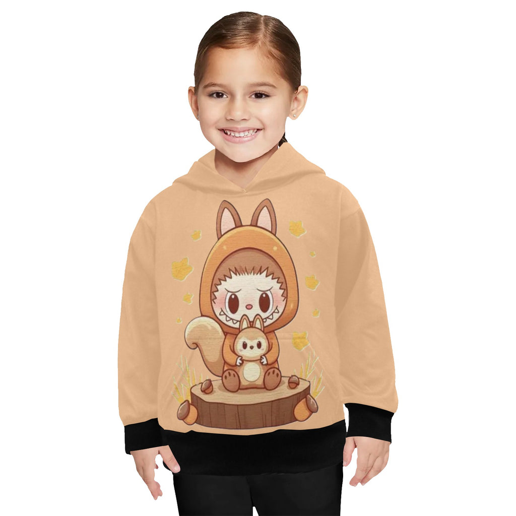 KSC's Little Girls' Fall Labubu Long Sleeve Hoodies - CUTE & COMFY - PERFECT FOR FALL & WINTER!