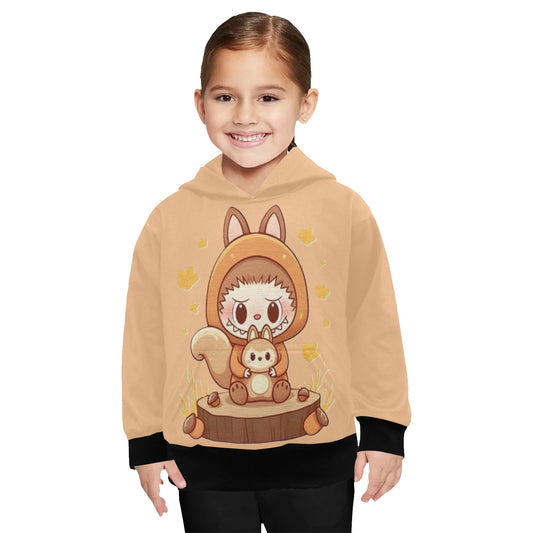 KSC's Little Girls' Fall Labubu Long Sleeve Hoodies - CUTE & COMFY - PERFECT FOR FALL & WINTER!