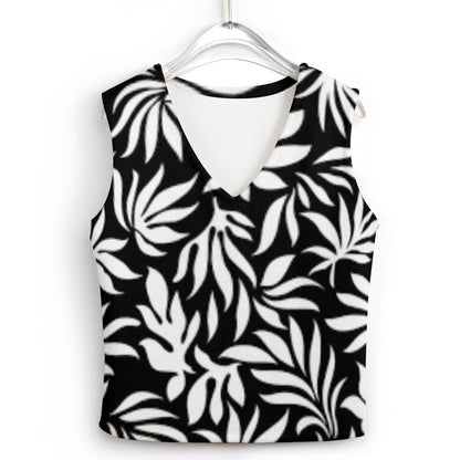 KSC's Custom Vest Designs Women's Long Sleeve Button Knit Vest - 10 OPTIONS INSIDE