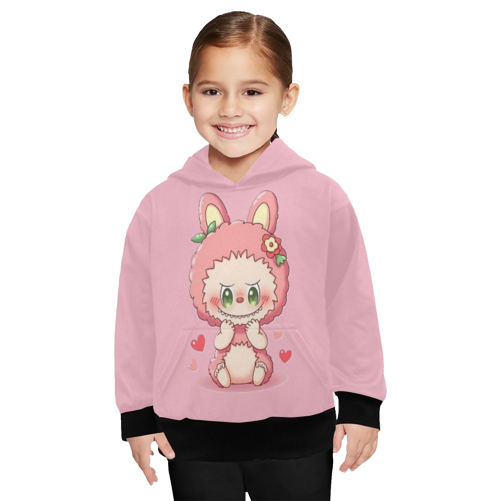 KSC's Limited Edition Labubu Hoodies -Little Girls' Long Sleeve Hoodie