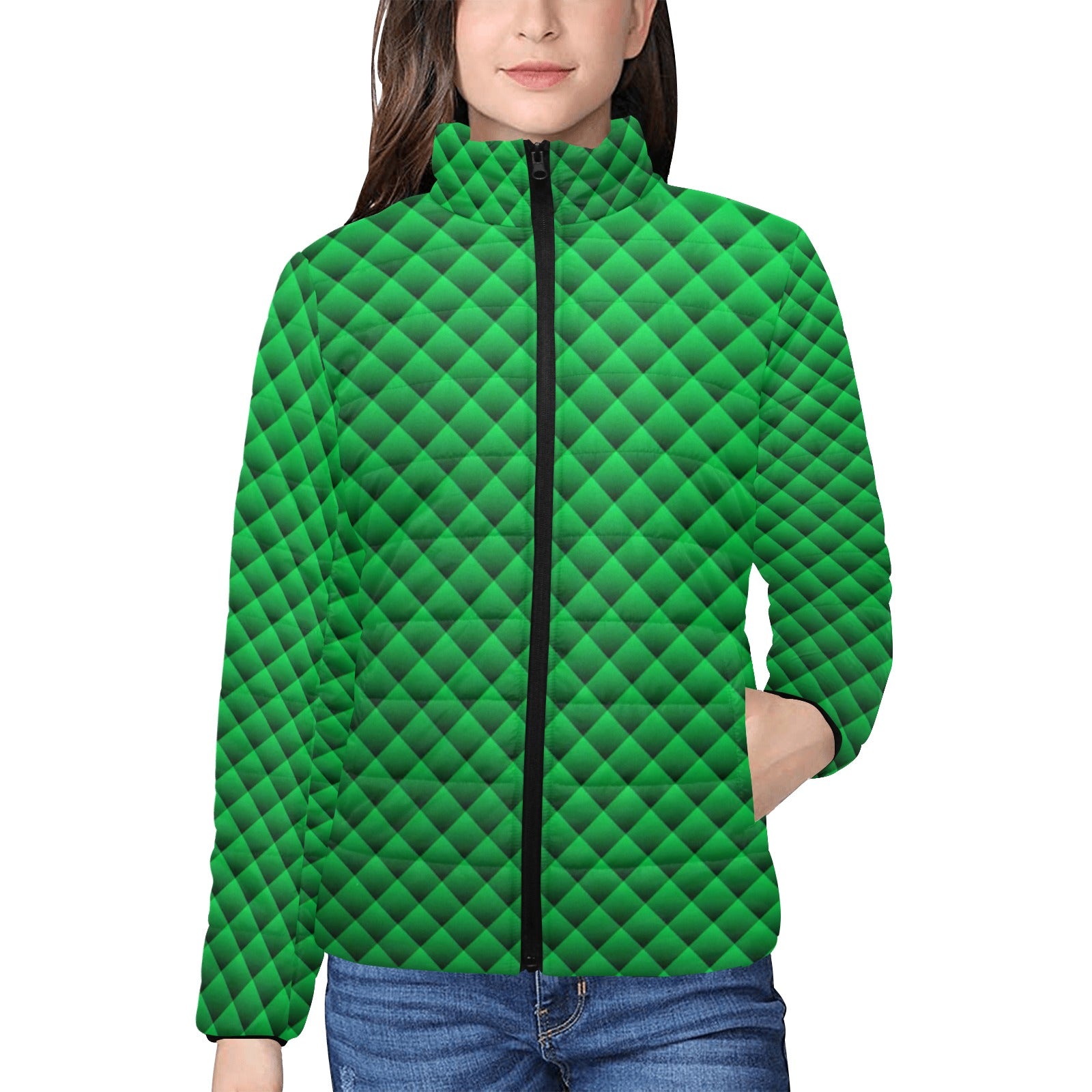KSC's Exclusive  Women's Stand Collar Padded Jackets (10) Designs/Styles - Women's stand collar padded jacket(H41)
