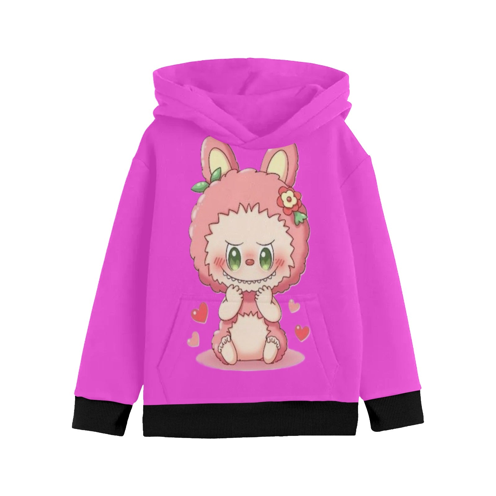 KSC's Limited Edition Labubu Hoodies -Little Girls' Long Sleeve Hoodie