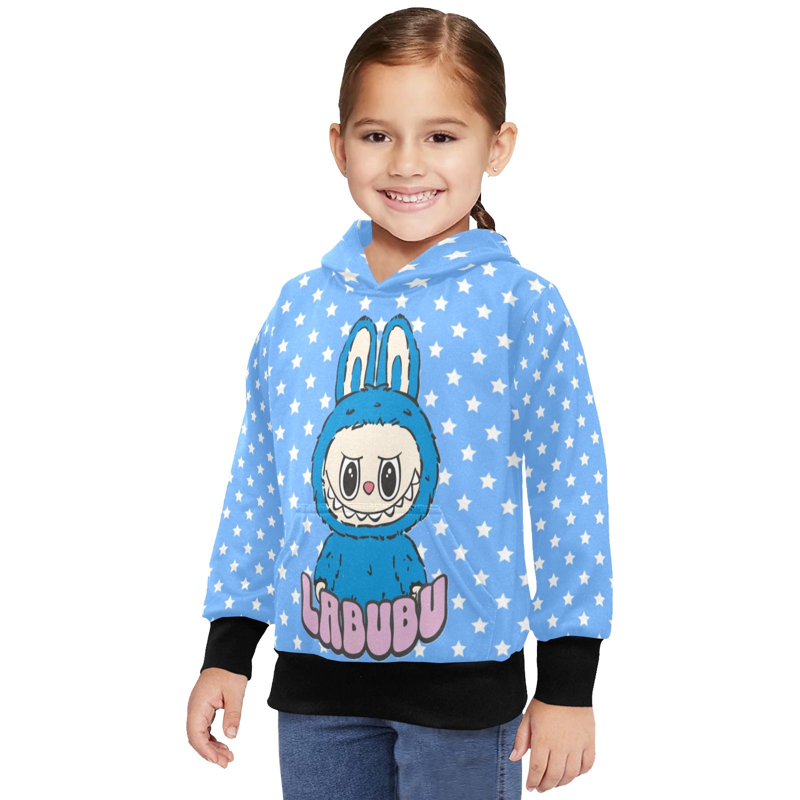 KSC's Little Girls' Labubu Designs Long Sleeve Hoodies