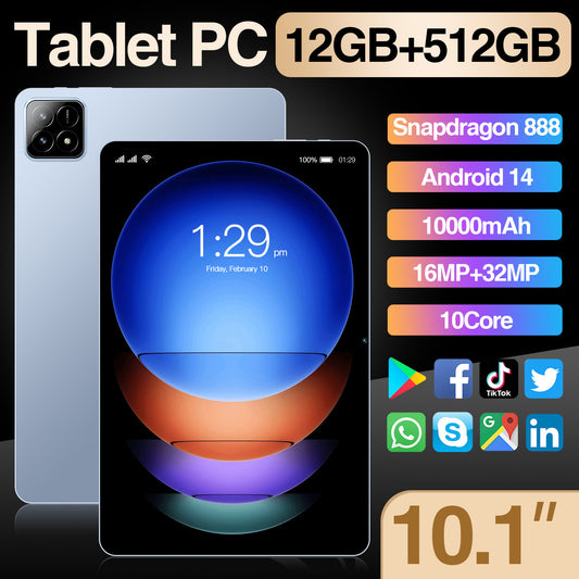 Xioami Android 14 Pad 6 Pro tablet 10.1 inch 16GB+1024GB Tablet PC snapdragon888 10000mah Global 5G WIFI Original Tablet