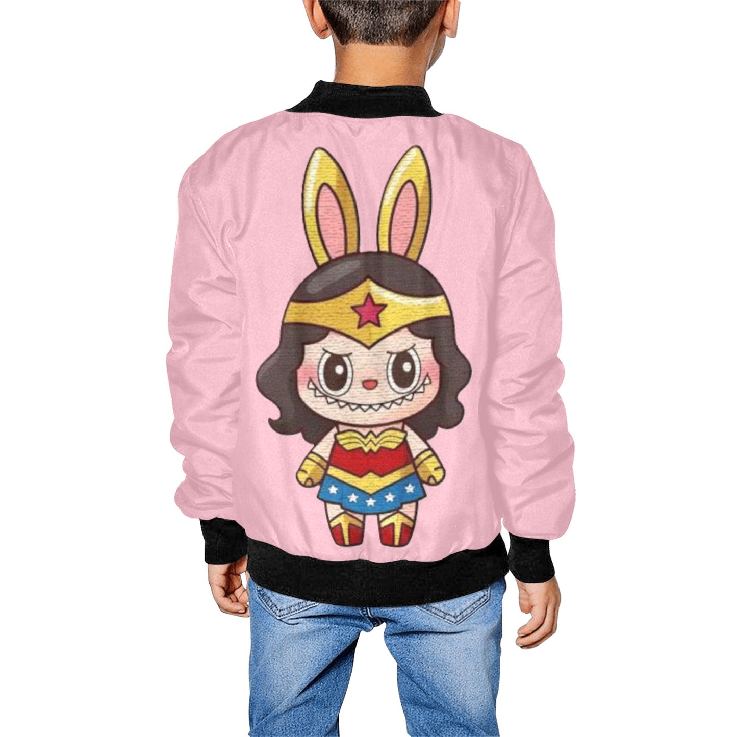 🧥🔥 “Too Cool for Recess!” Labubu Kid’s Bomber Jacket - Kid's Bomber Jacket