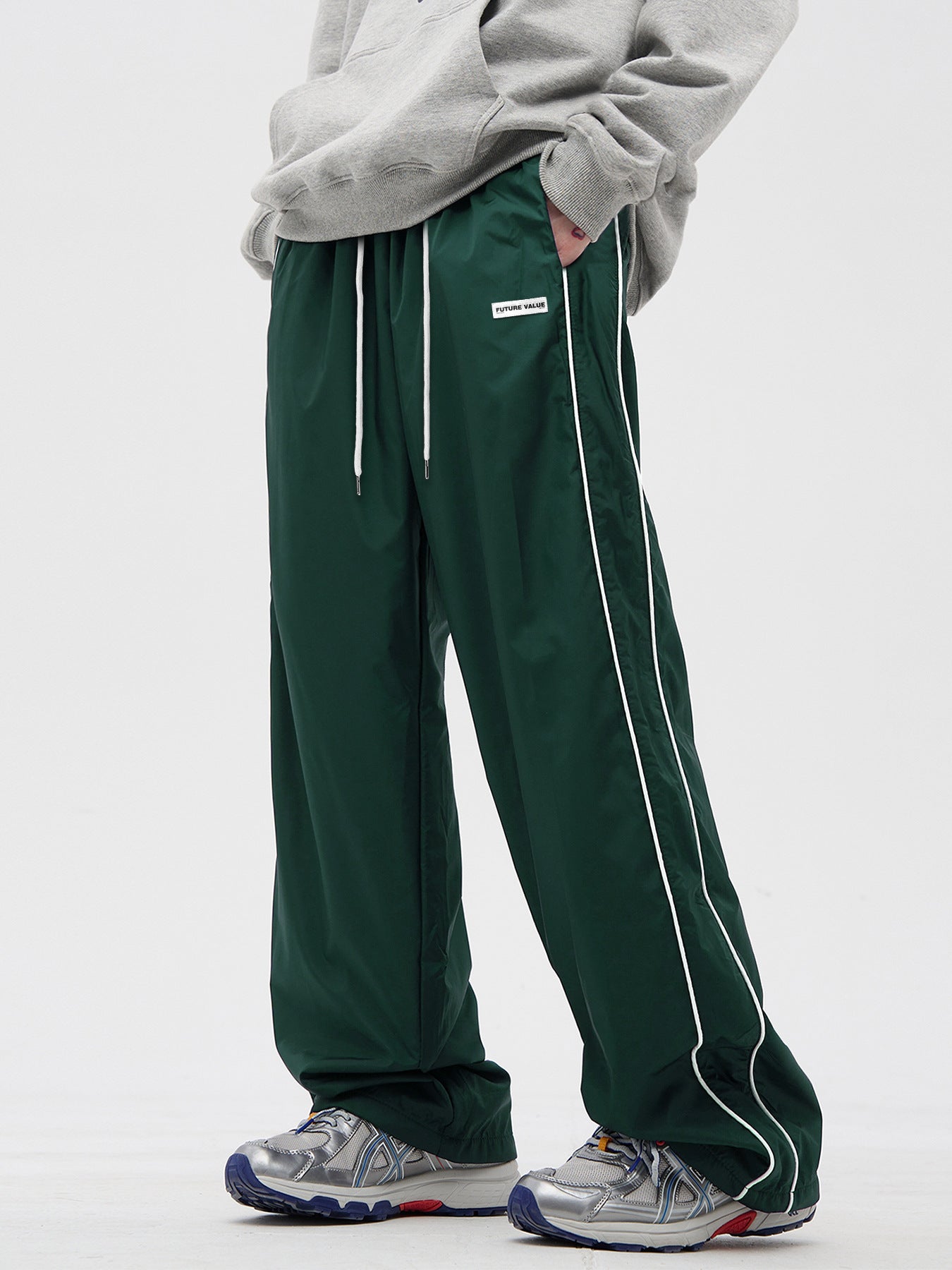 Casual pants men's Spring and summer American sport straight-leg pants, loose wide-leg pants TK1028