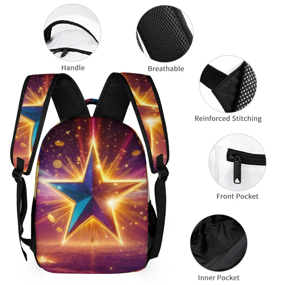 BACK TO SCHOOL BUNDLES -3PC Back To School Set - KSC's Custom Designs Back To School Sets - Backpacks, Three piece set combination Backpacks, Lunch Box, Pencil Bag/Organizer