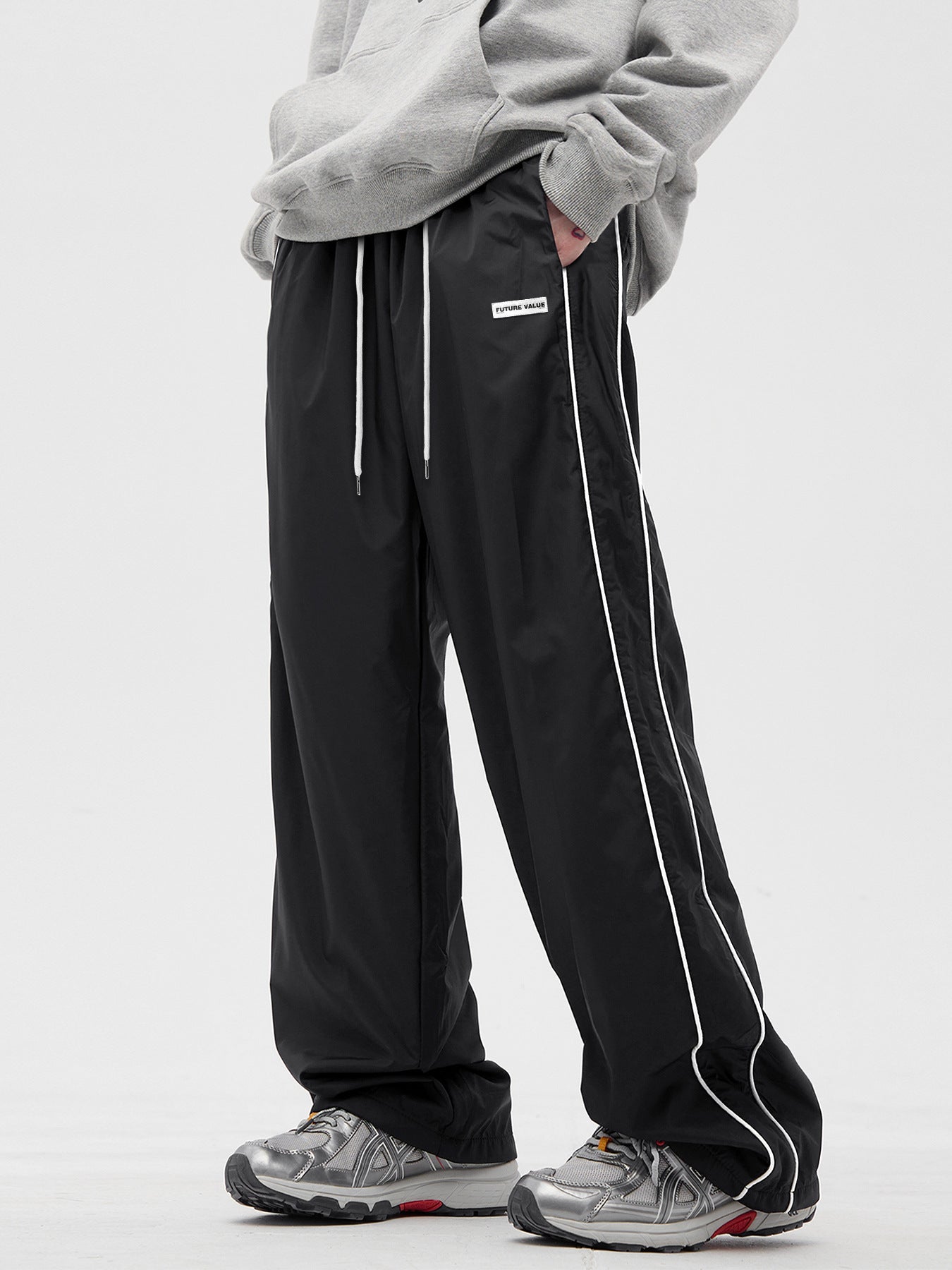 Casual pants men's Spring and summer American sport straight-leg pants, loose wide-leg pants TK1028