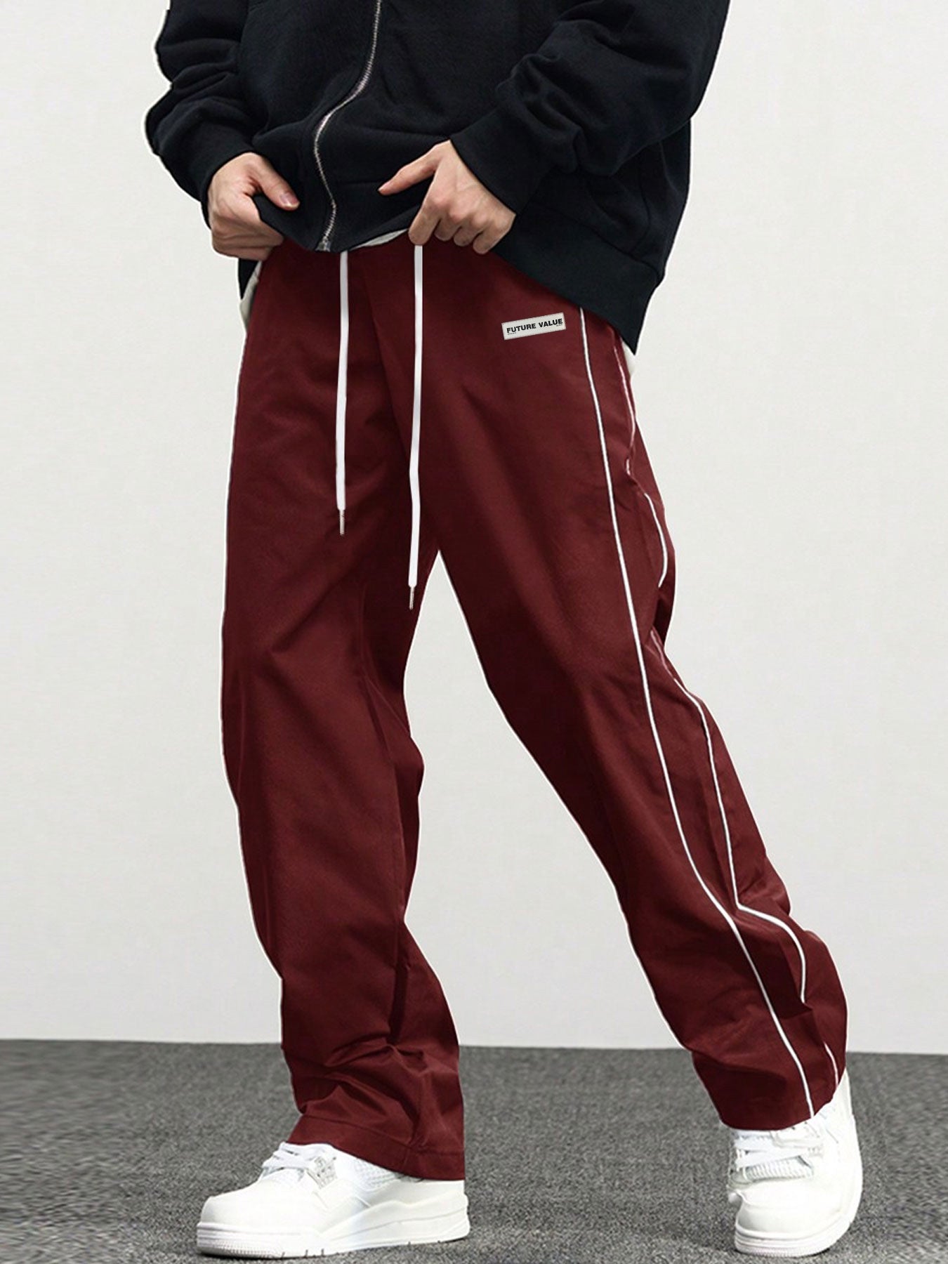 Casual pants men's Spring and summer American sport straight-leg pants, loose wide-leg pants TK1028
