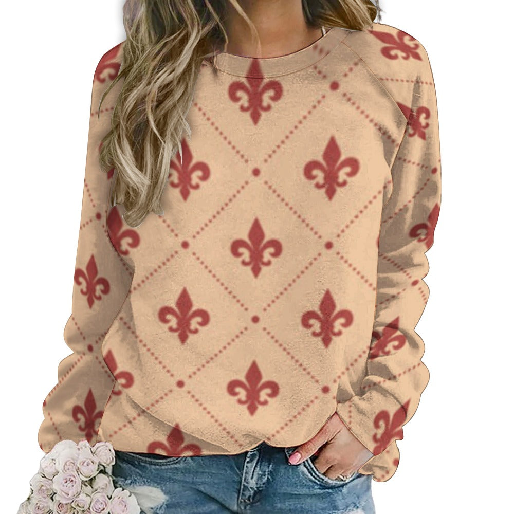 Raglan round neck KSC's Exclusive Women's Sweater Collection (10) Designs/Styles - Raglan round neck sweater