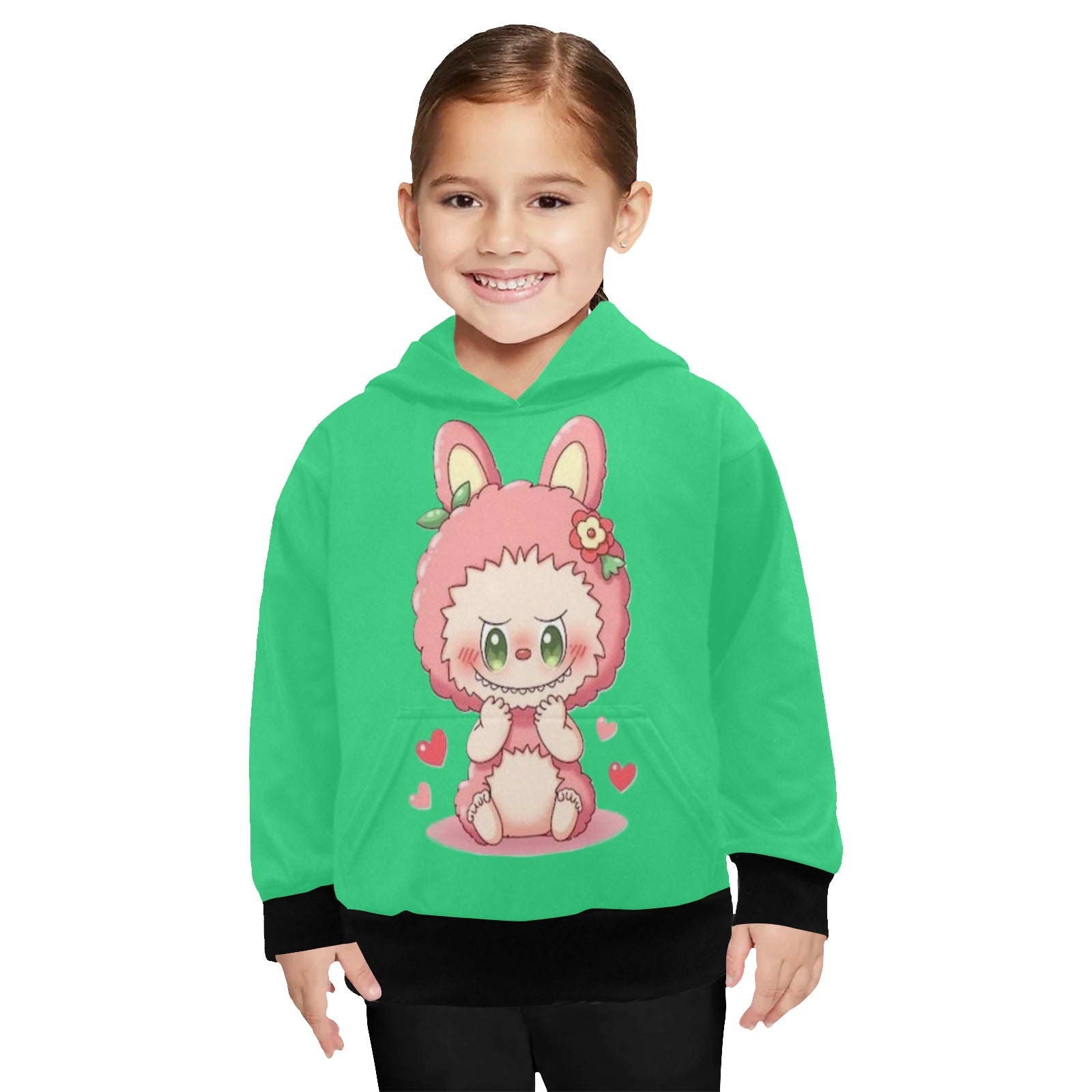KSC's Limited Edition Labubu Hoodies -Little Girls' Long Sleeve Hoodie