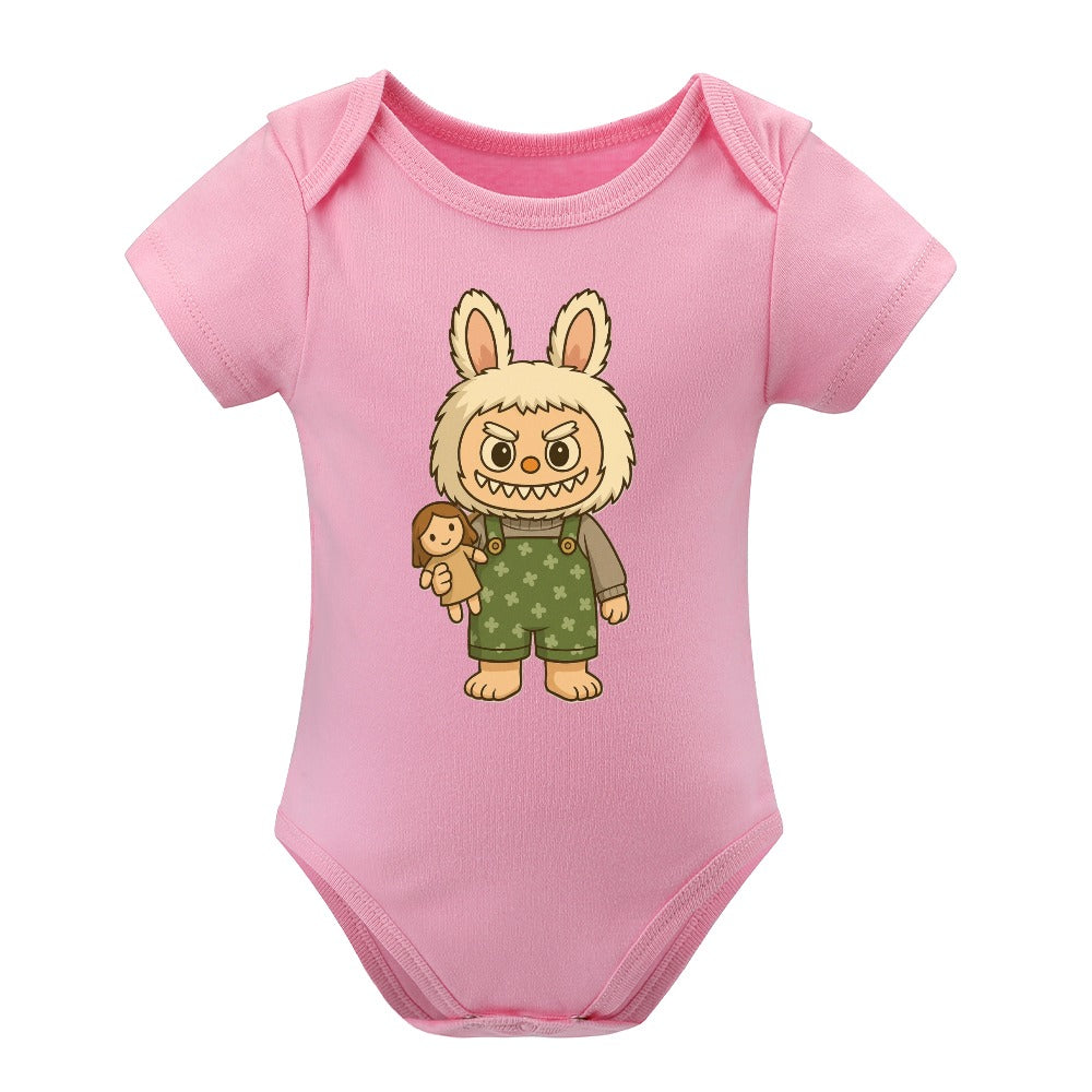 KSC's BABY LABUBU BODYSUIT -Short -Sleeve Baby's Bodysuit