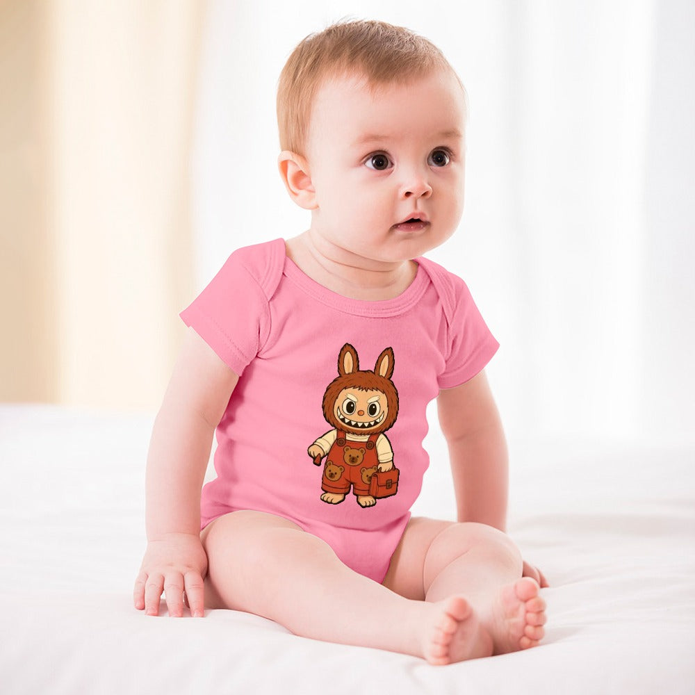KSC's BABY LABUBU BODYSUIT -Short -Sleeve Baby's Bodysuit