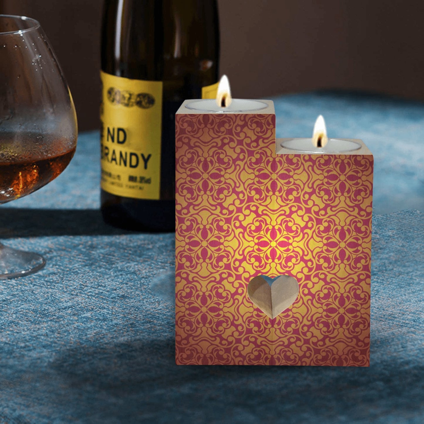 Baroque Design Candle Holders Wooden Candle Holder (Without Candle)