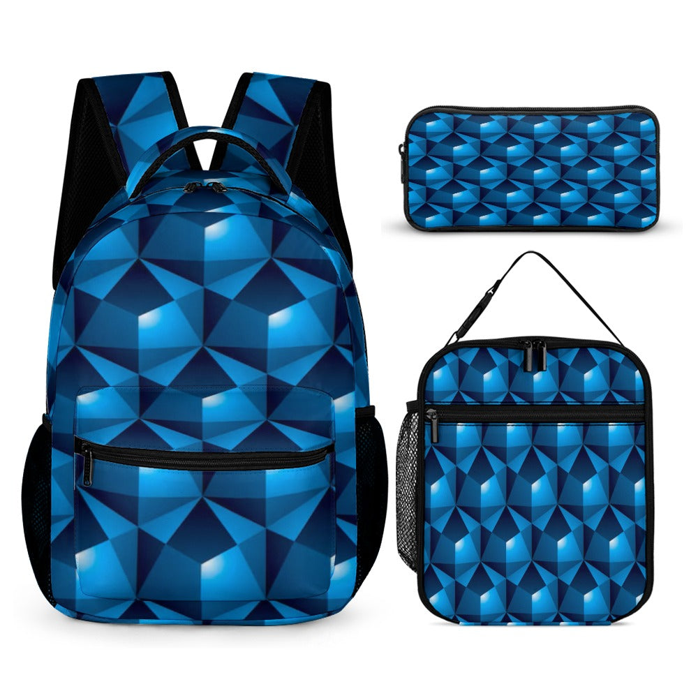 BACK TO SCHOOL BUNDLES -3PC Back To School Set - KSC's Custom Designs Back To School Sets - Backpacks, Three piece set combination Backpacks, Lunch Box, Pencil Bag/Organizer