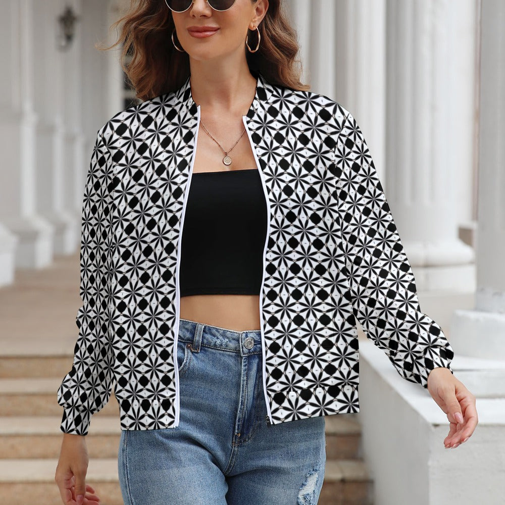 Women's Long Sleeve Zipper Jacket - (10 Options) KSC's Limited Edition Designer Collections