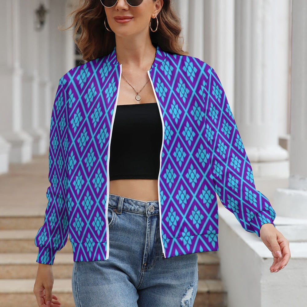 Women's Long Sleeve Zipper Jacket (10 Options) - KSC's Limited Edition Designer Collections