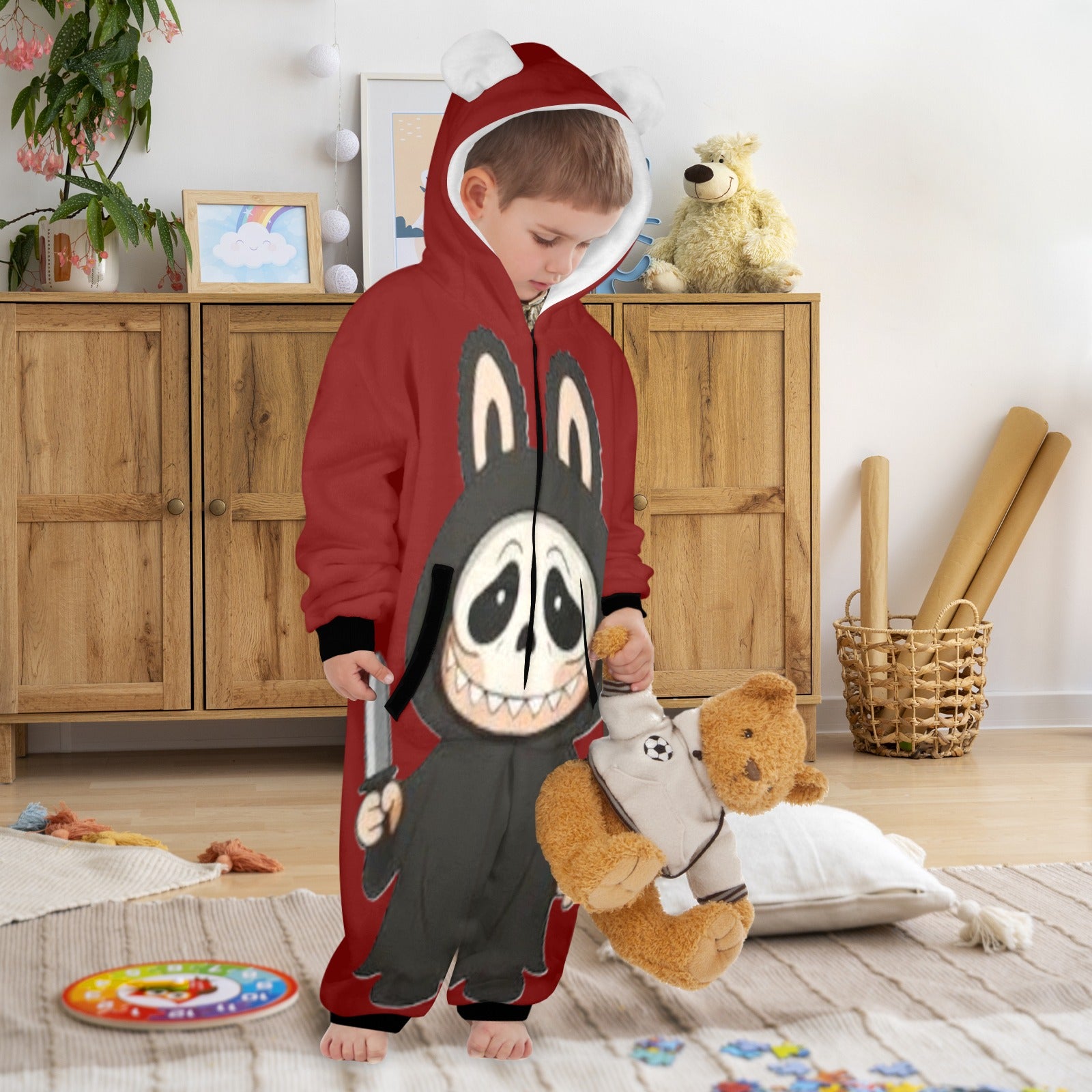 KSC's Halloween Exclusive Little Kid Unisex Onesie Ghost Face Scary Movie Design 3