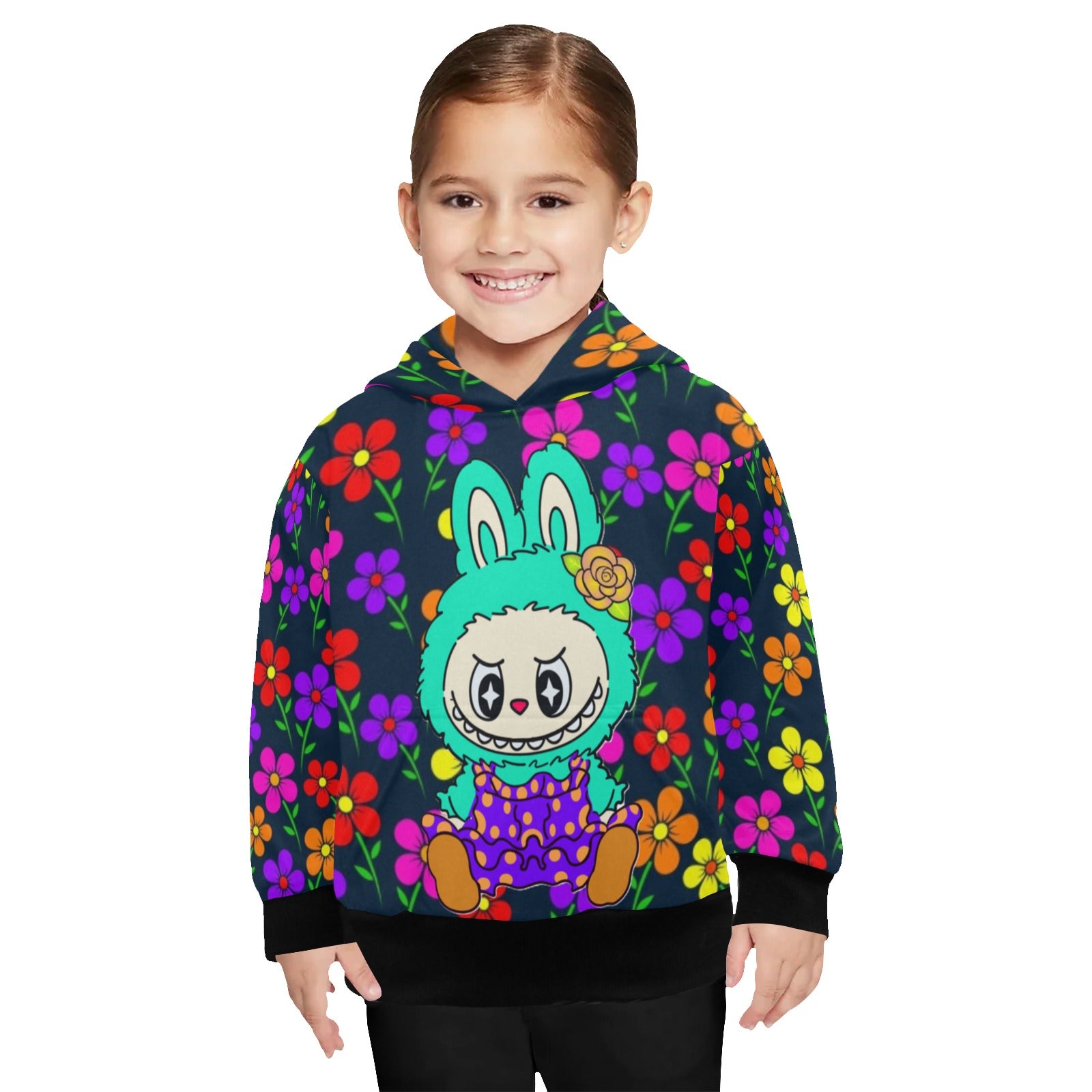 KSC's Little Girls' Labubu Designs Long Sleeve Hoodies