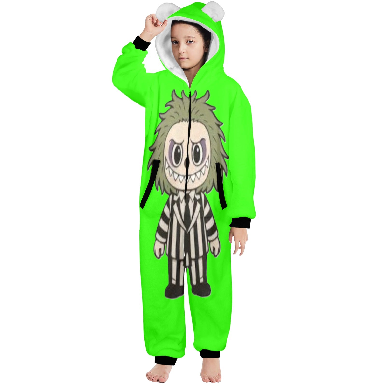 KSC's Halloween Big Kids Unisex Onesies (8 to 15 Years) Beetle Juice Labubu
