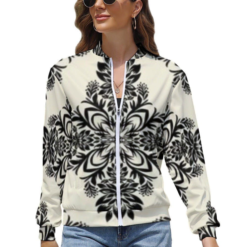 Women's Long Sleeve Zipper Jacket