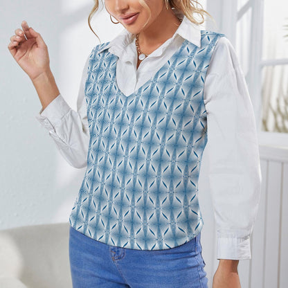 KSC's Custom Vest Designs Women's Long Sleeve Button Knit Vest