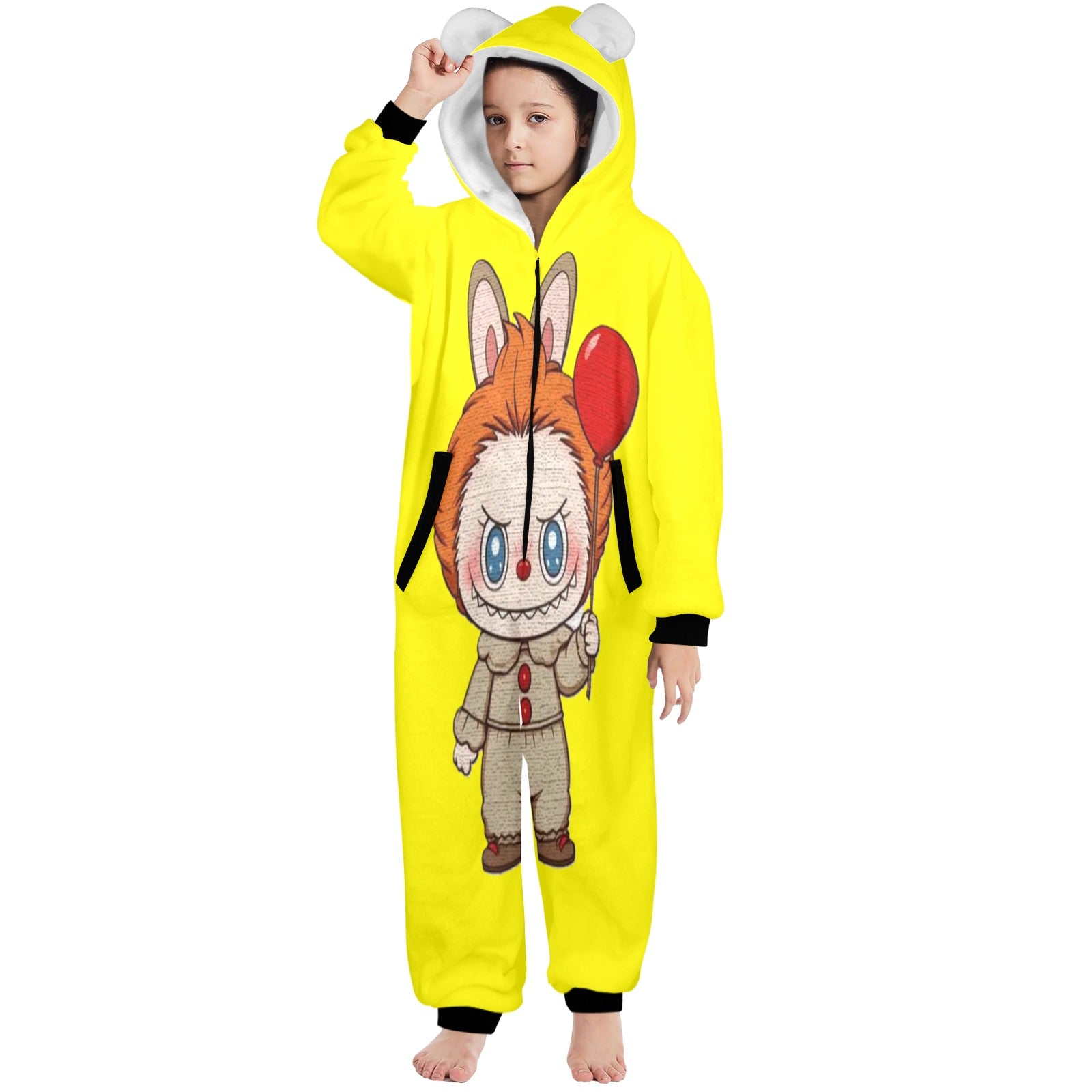 KSC's Halloween Big Kids Onesies Unisex (8 to 15 Years) It Clown Labubu