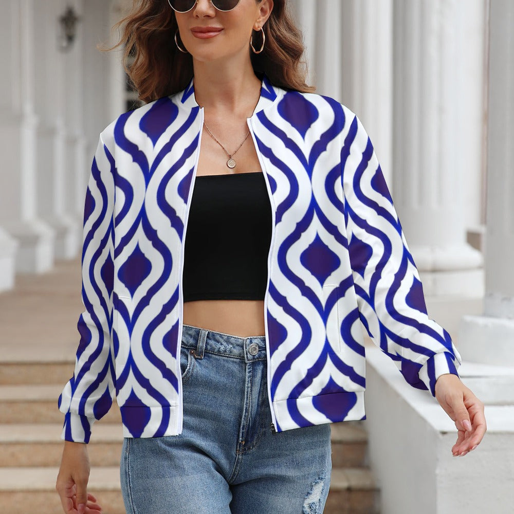 Women's Long Sleeve Zipper Jacket