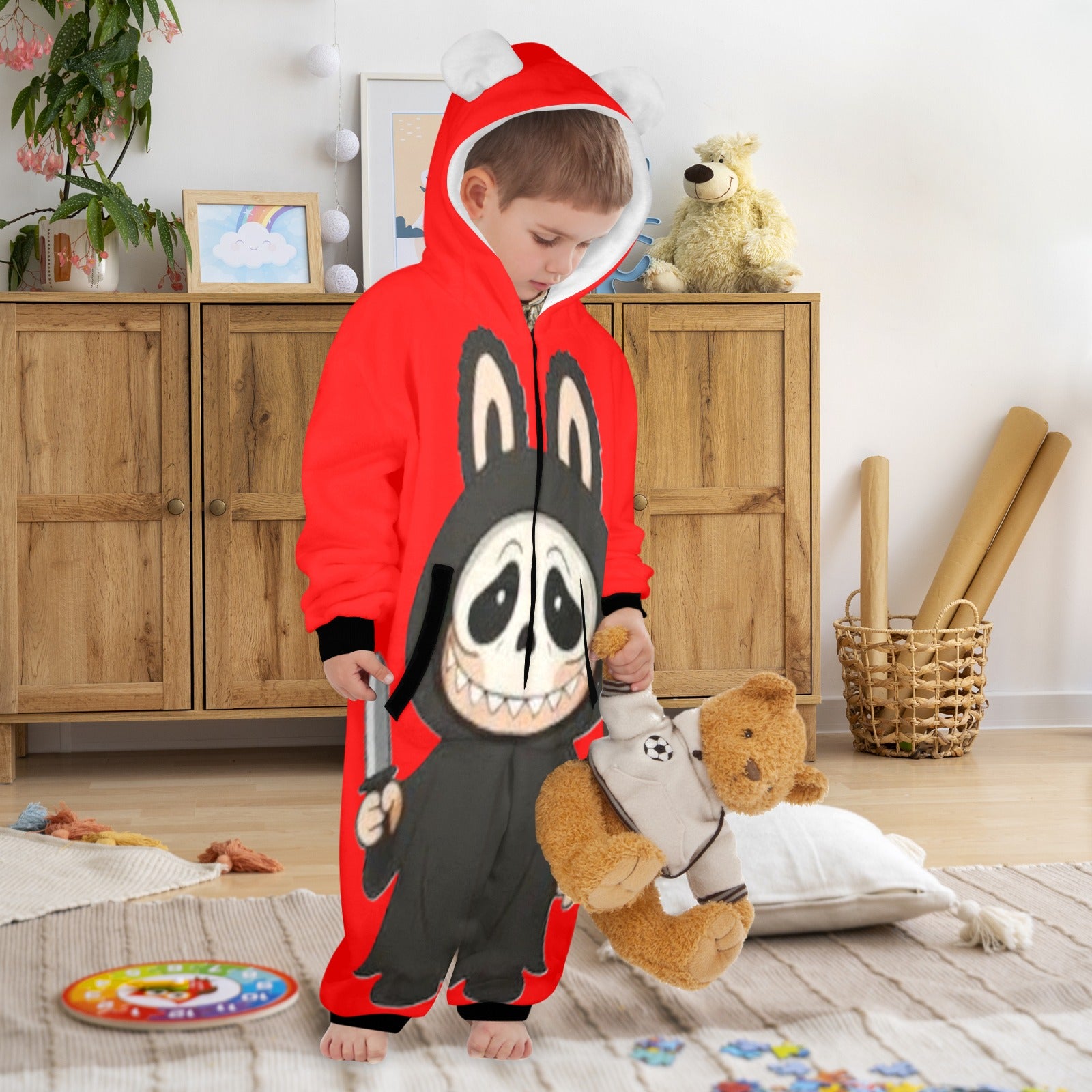 KSC's Halloween Exclusive Little Kid Unisex Onesie Ghost Face Scary Movie Design 3