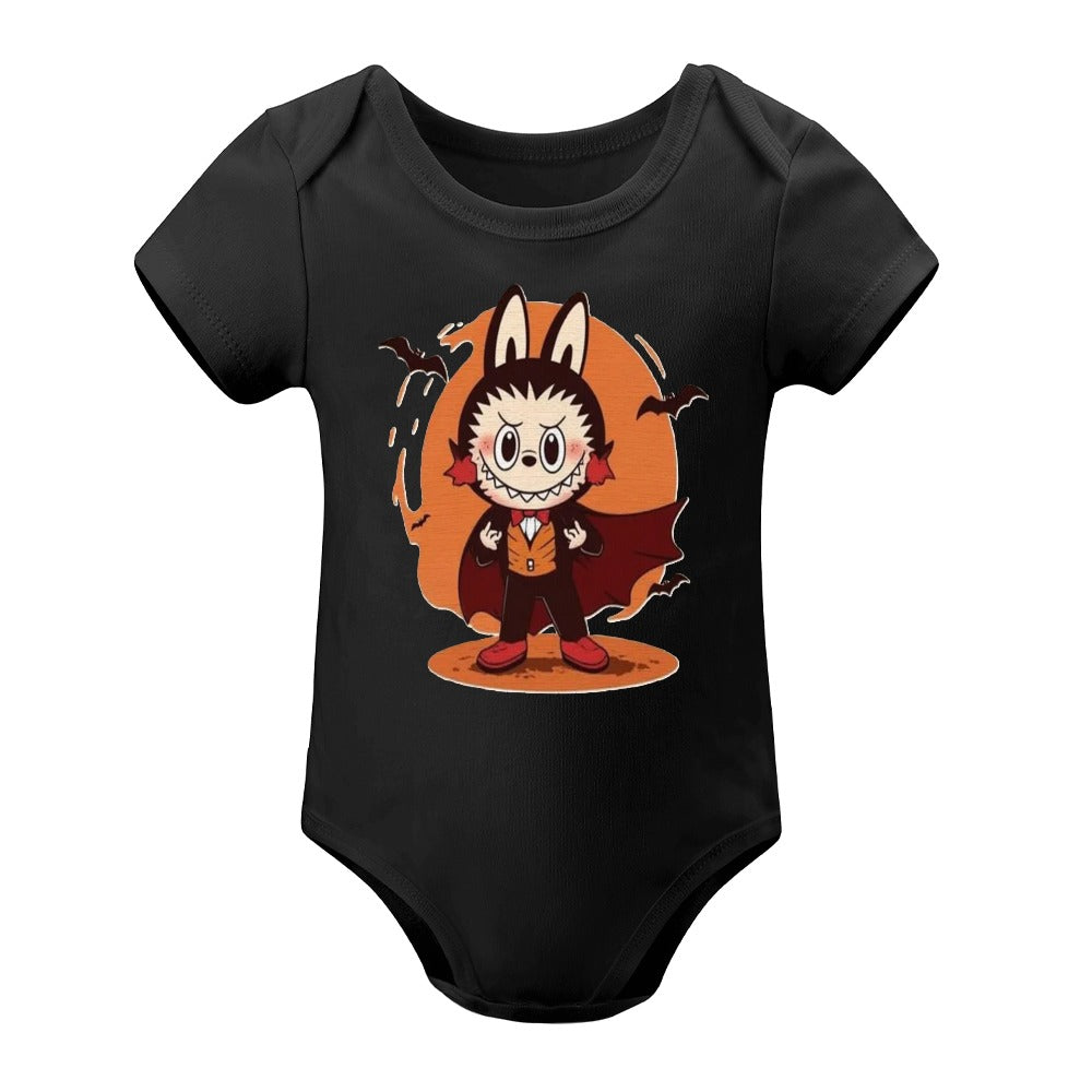 Baby Halloween Labubu Short -Sleeve Baby's Bodysuit