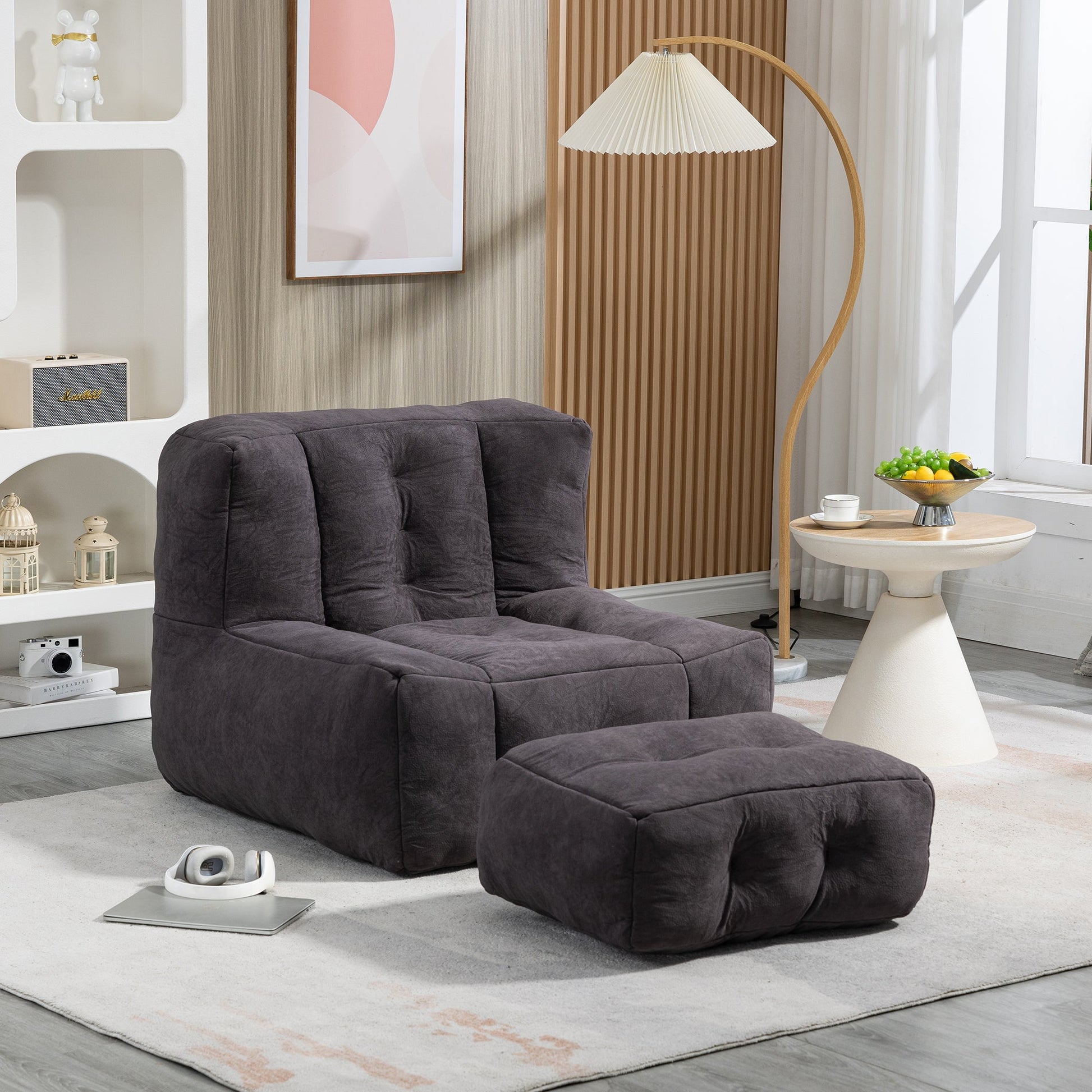 Fluffy bean bag chair, comfortable bean bag for adults and children,