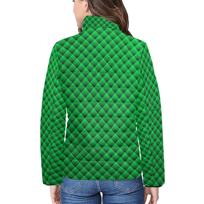 KSC's Exclusive  Women's Stand Collar Padded Jackets (10) Designs/Styles - Women's stand collar padded jacket(H41)