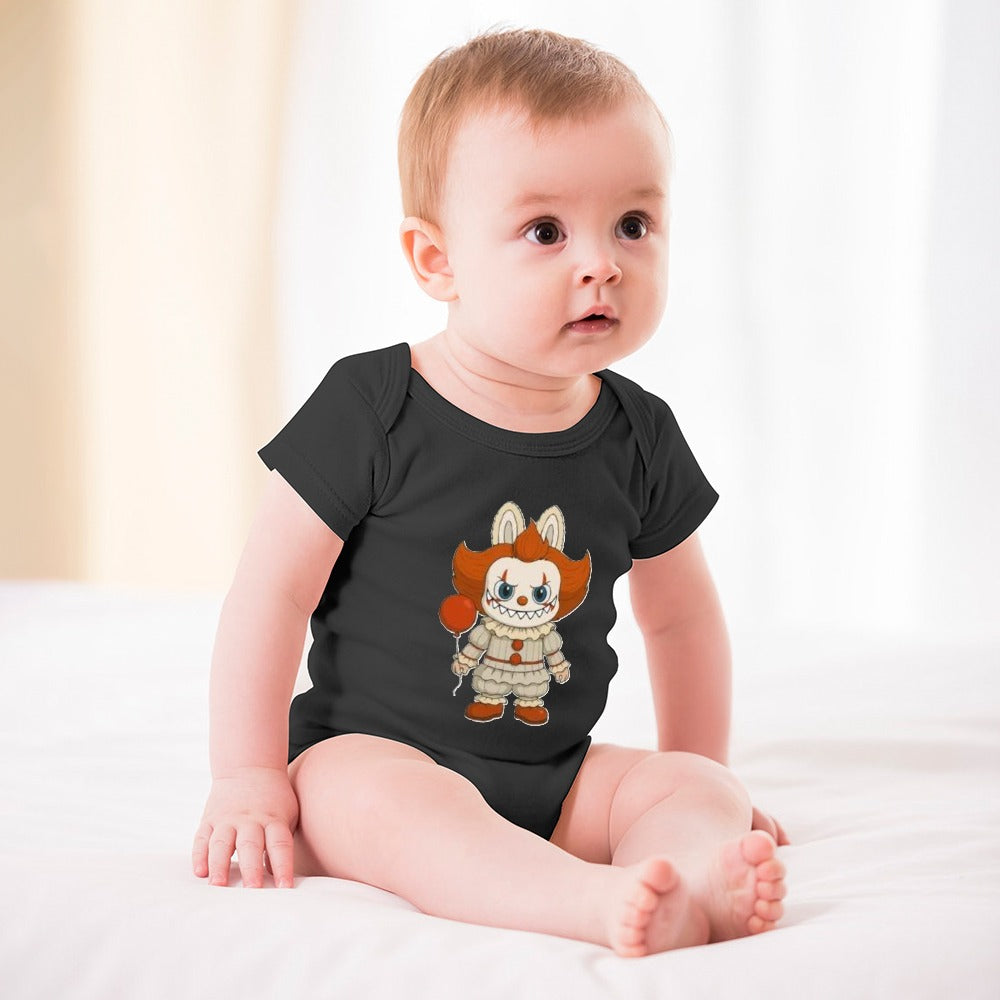 Baby Halloween Labubu Short -Sleeve Baby's Bodysuit