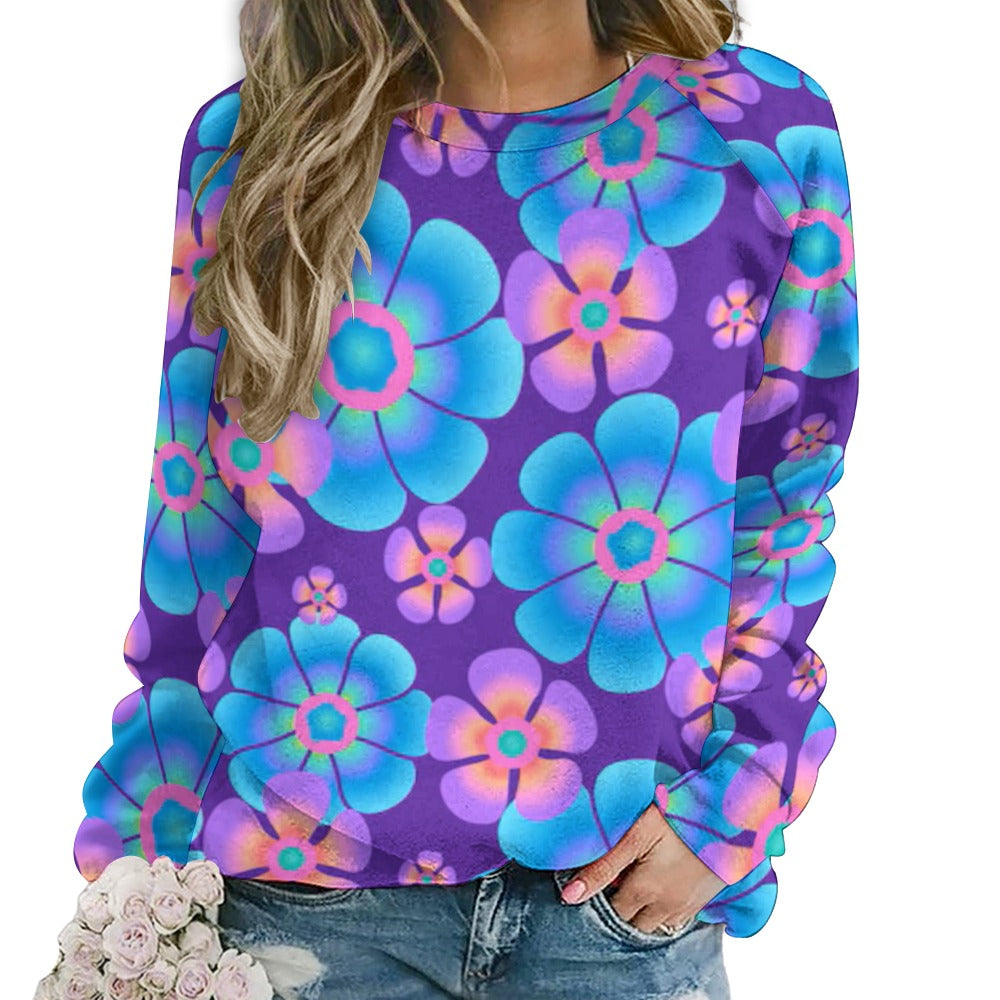 Raglan round neck KSC's Exclusive Women's Sweater Collection (10) Designs/Styles - Raglan round neck sweater