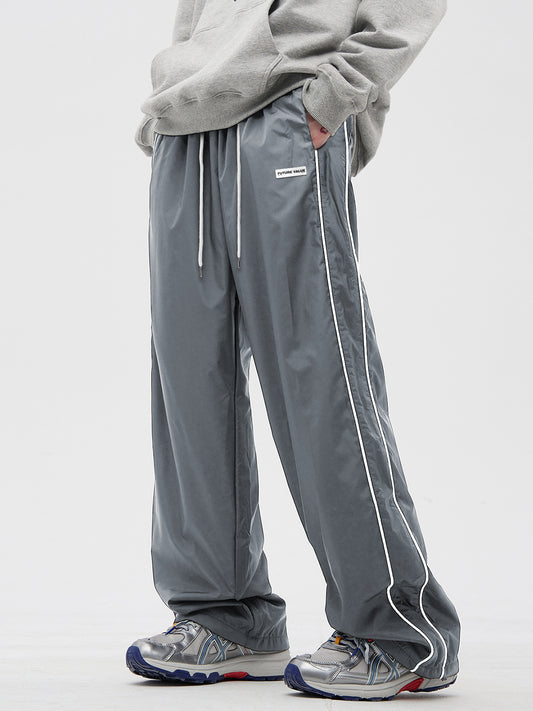 Casual pants men's Spring and summer American sport straight-leg pants, loose wide-leg pants TK1028