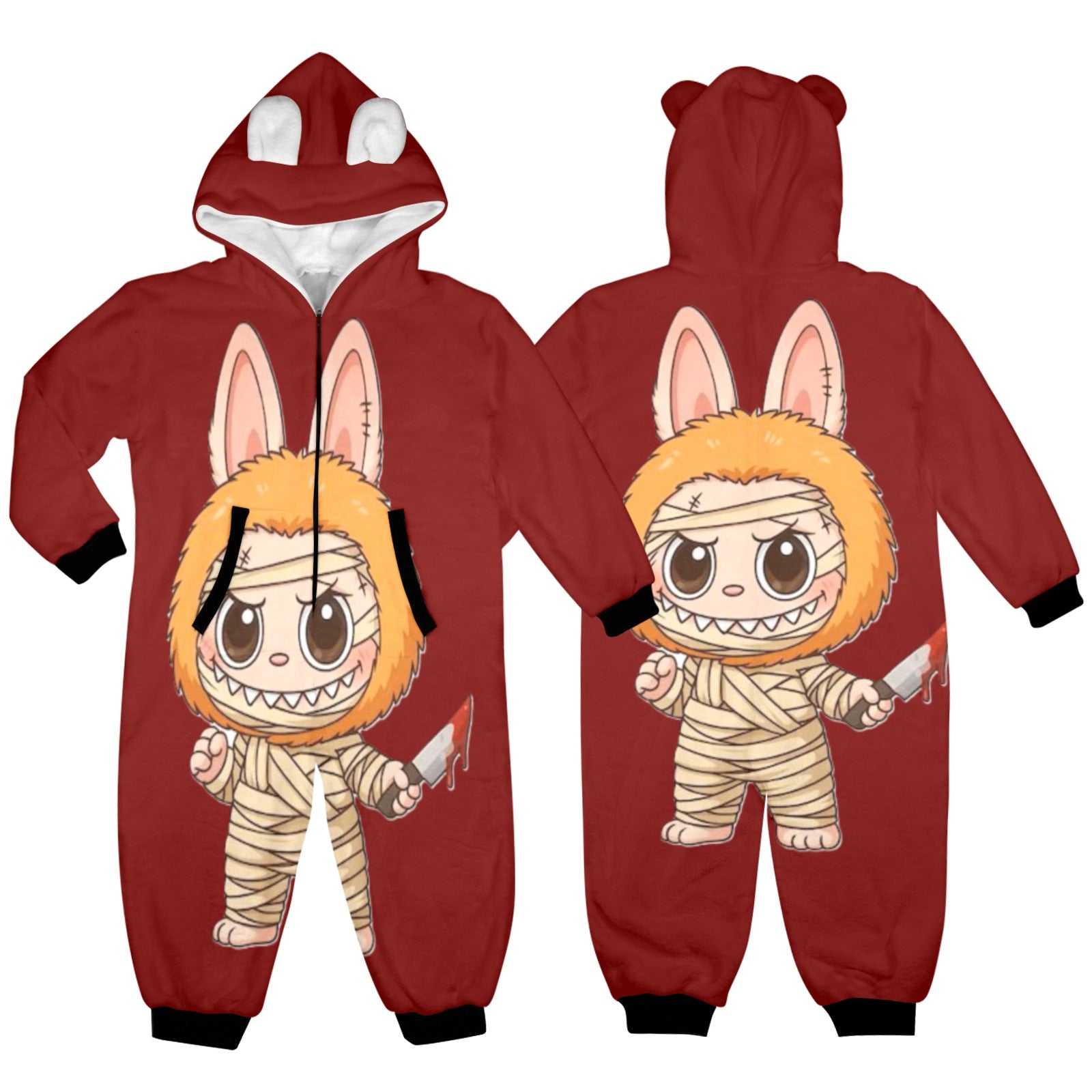 KSC's Halloween Exclusive Little Kid Unisex Onesie Labubu Mummy Chucky