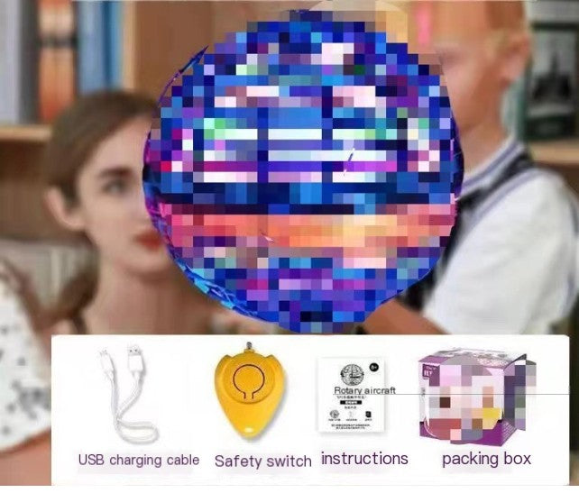 Smart spinning ball luminous floating flying ball