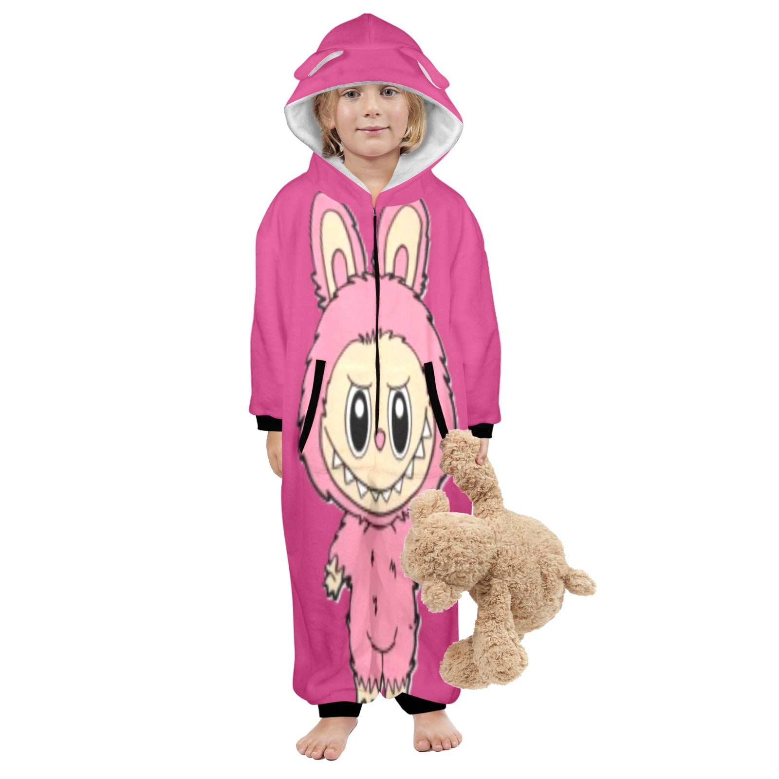 KSC's Exclusive Labubu Little Kids Onesies (2 to 7 Years Old) - Pink Labubu
