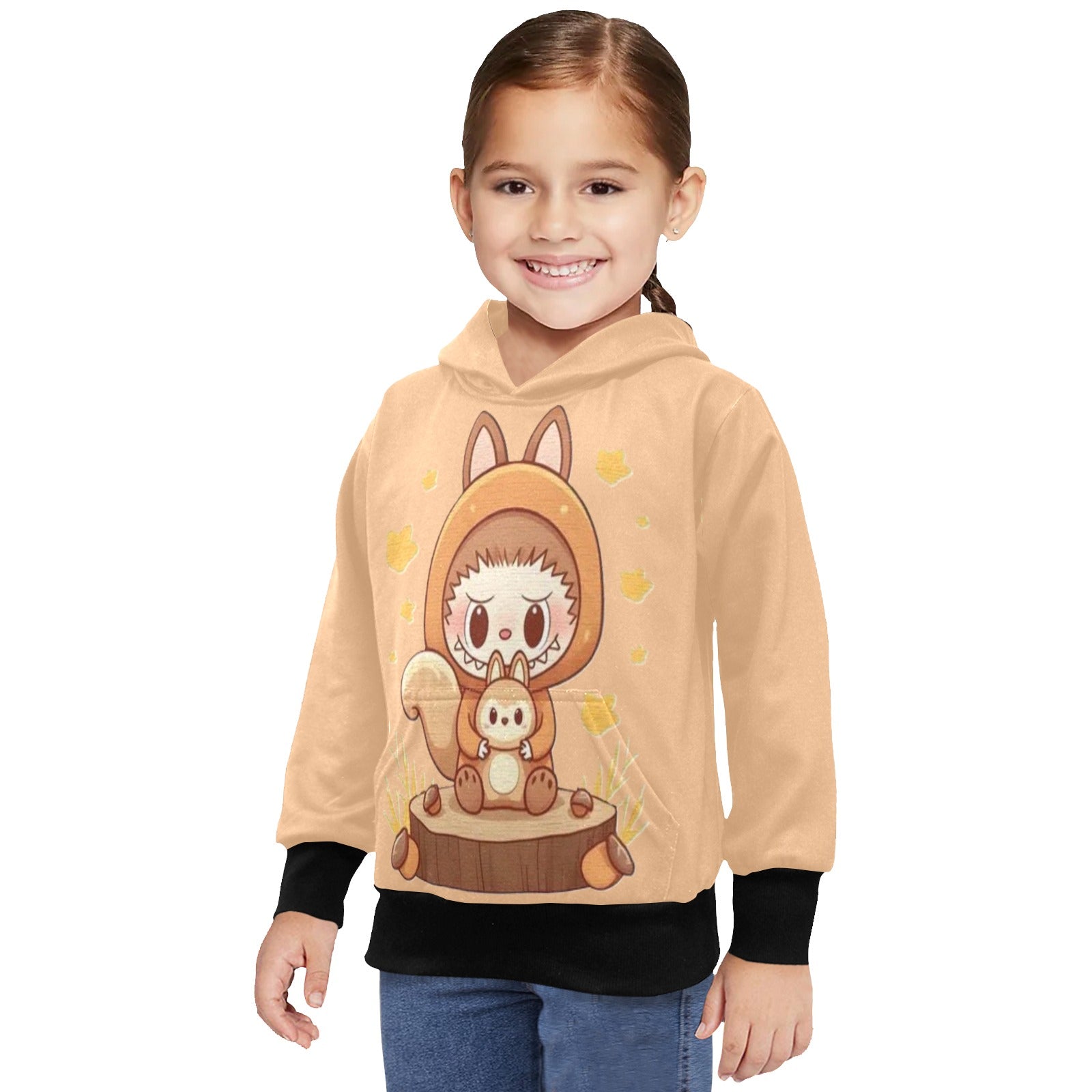 KSC's Little Girls' Fall Labubu Long Sleeve Hoodies - CUTE & COMFY - PERFECT FOR FALL & WINTER!