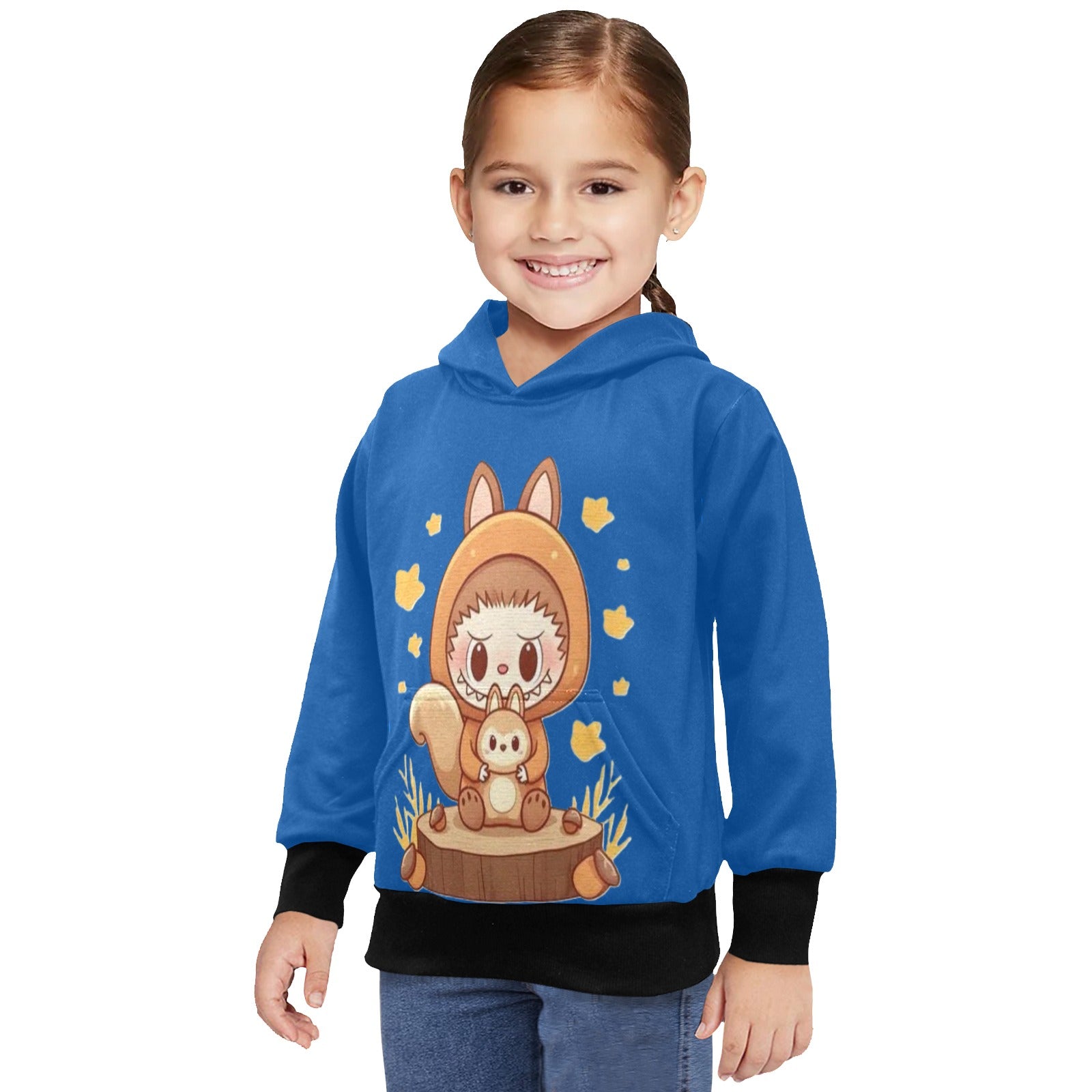 KSC's Little Girls' Fall Labubu Long Sleeve Hoodies - CUTE & COMFY - PERFECT FOR FALL & WINTER!
