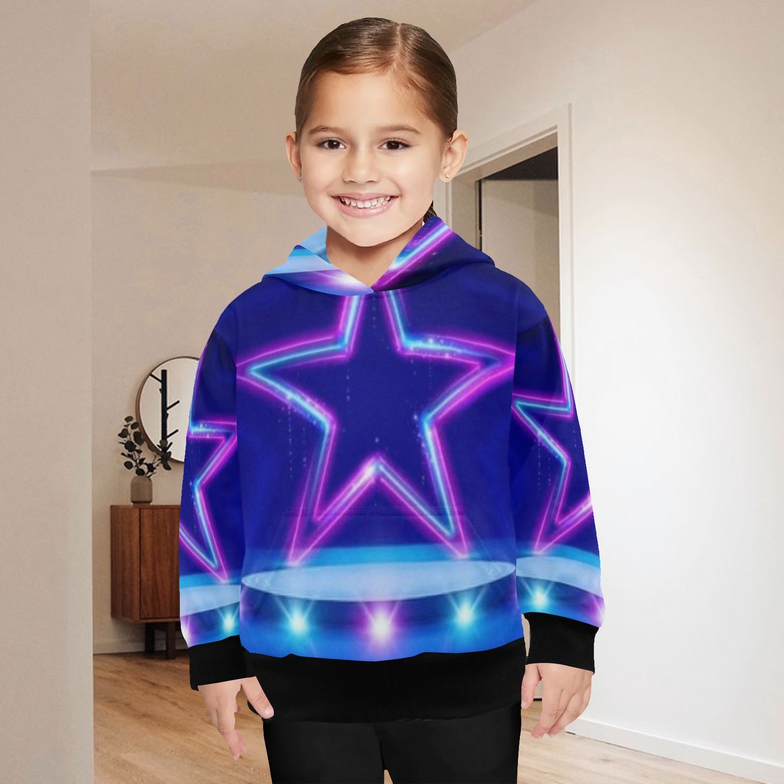 KSC's Exclusive Designs Little Girls' Long Sleeve Hoodie - Little Girls' Long Sleeve Hoodie