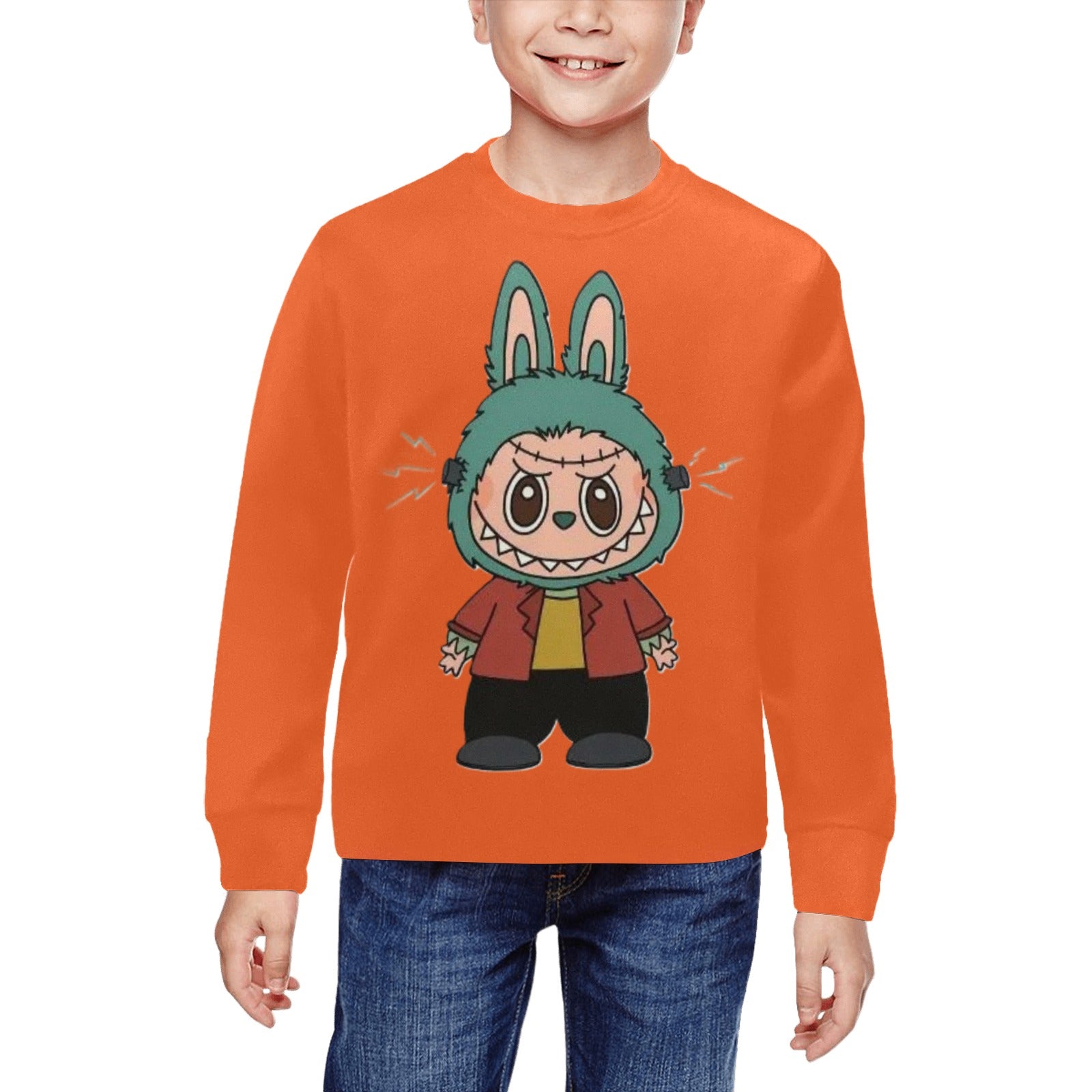 Halloween Rabbit Labubu Unisex Youth Sweatshirts - Assorted Unisex Youth/Kid's Crewneck Sweatshirt