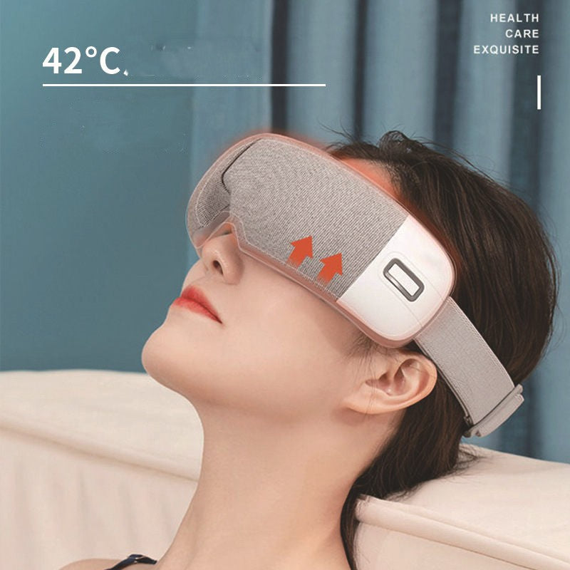 Soothing Hot Compress Eye Massage Device - Advanced Steam Eye Mask for Relaxation &amp; Vision Care - Perfect for Both Adults &amp; Kids