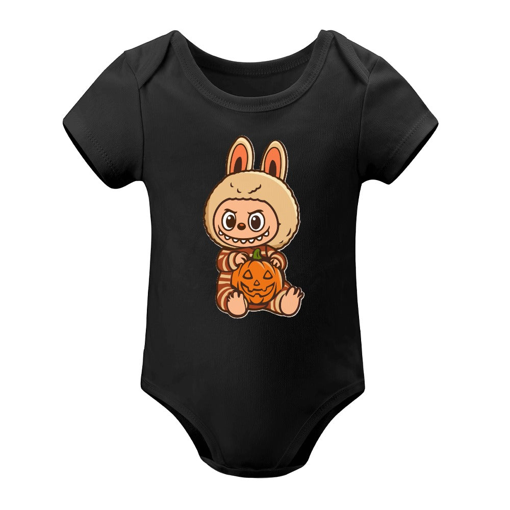 Baby Halloween Labubu Short -Sleeve Baby's Bodysuit