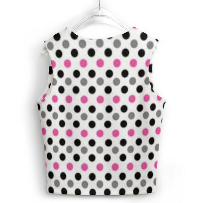 KSC's Custom Vest Designs Women's Long Sleeve Button Knit Vest