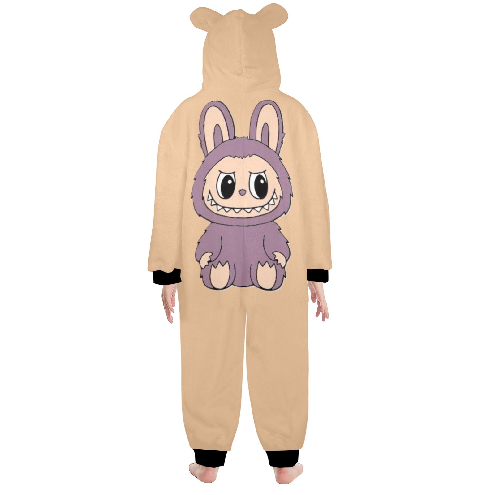 KSC's Exclusive Big Kids Onesie Labubu (8 to 15 Years) Tan Purple Labubu
