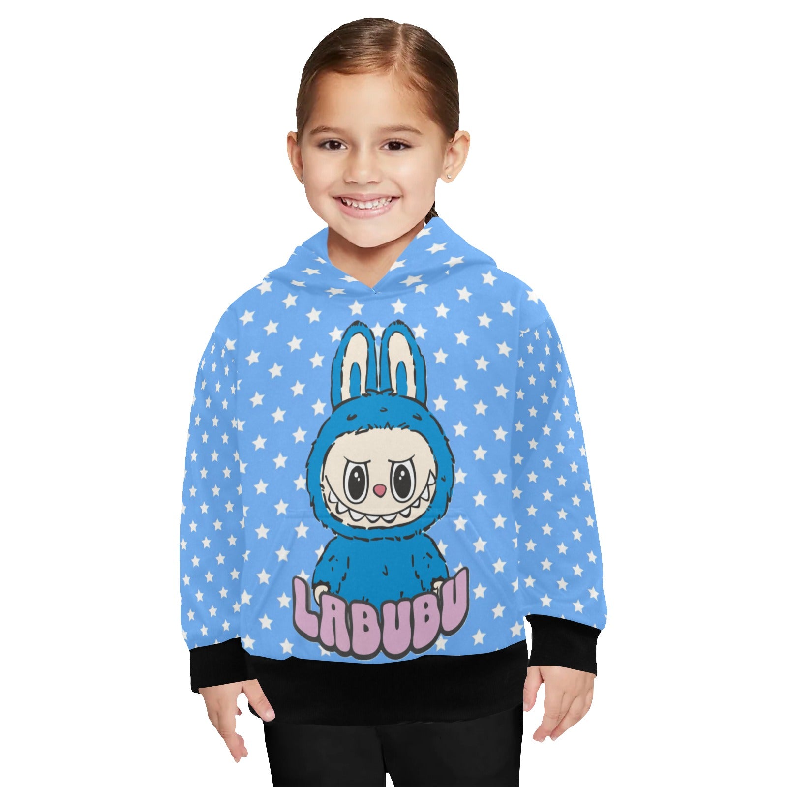 KSC's Little Girls' Labubu Designs Long Sleeve Hoodies